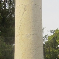 Commemorative column marking Napoleon's landing on the beach at Golfe-Juan